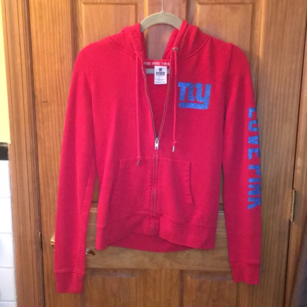 VS PINK Limited Edition Giants Zip up Sweater